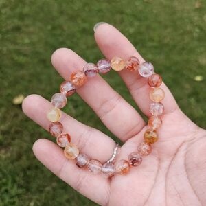 golden healer mix fire quartz bracelet